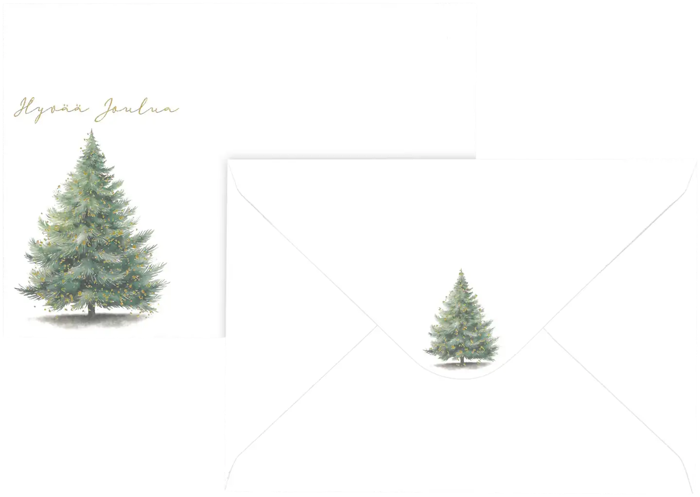 J.K. Primeco foliokirjekuori C6 Joulukuusi valkoinen 10kpl