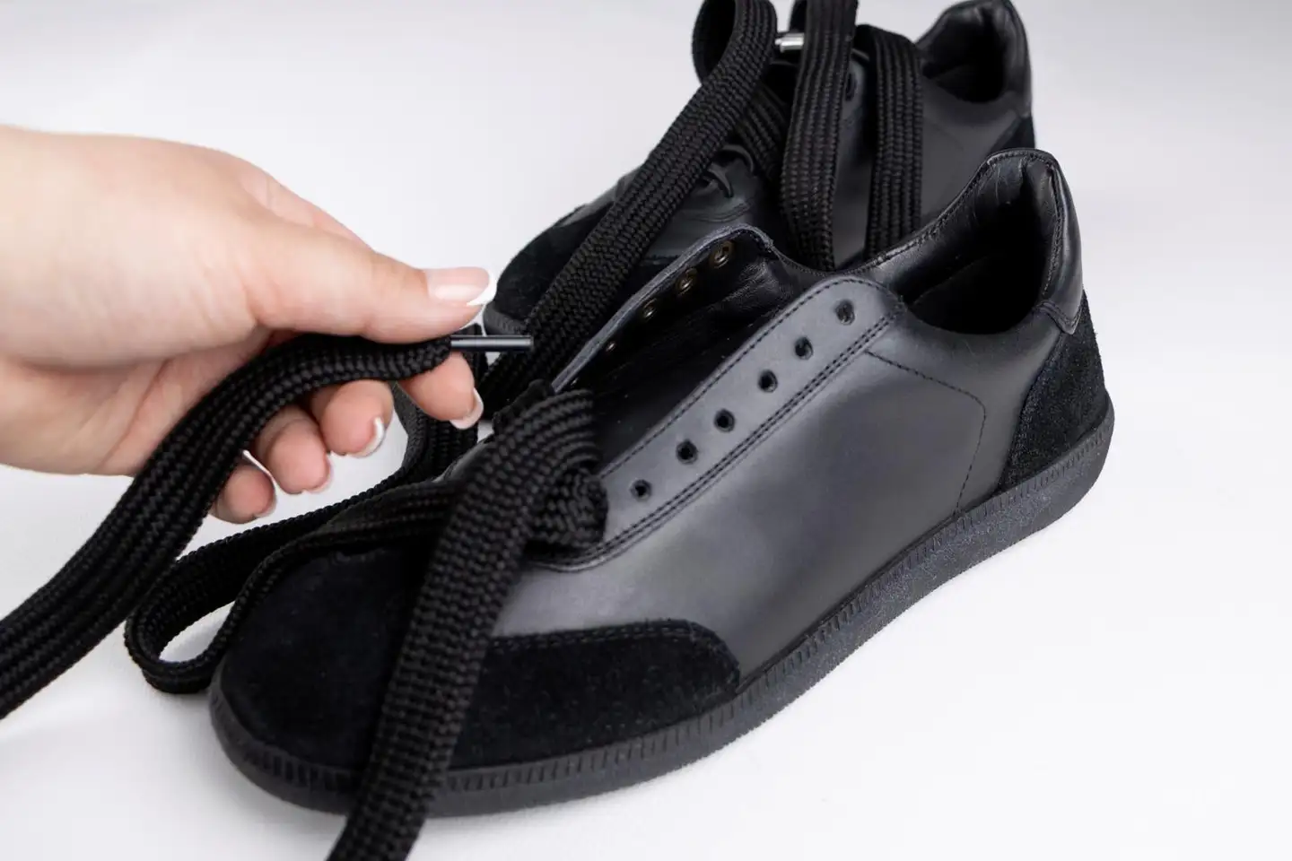 Cocciné fat shoe laces kengännauhat 120cm black - 4
