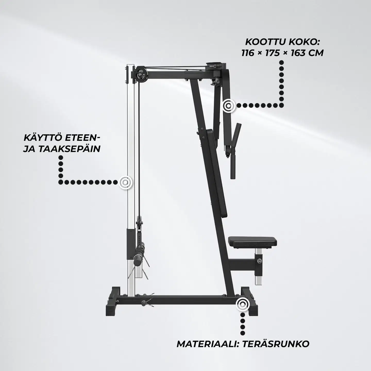 React Peck Deck Rinta -ja  Selkälaite - 9