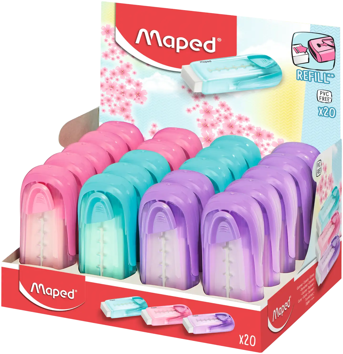 Maped Pyyhekumi Gom Stick Pastel, erilaisia - 3