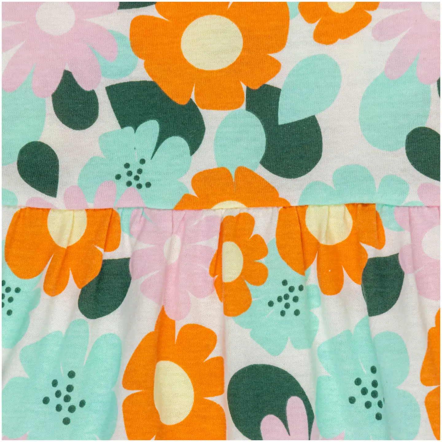 Ciraf lasten mekko kukka 25TC261625 - green flower aop - 3