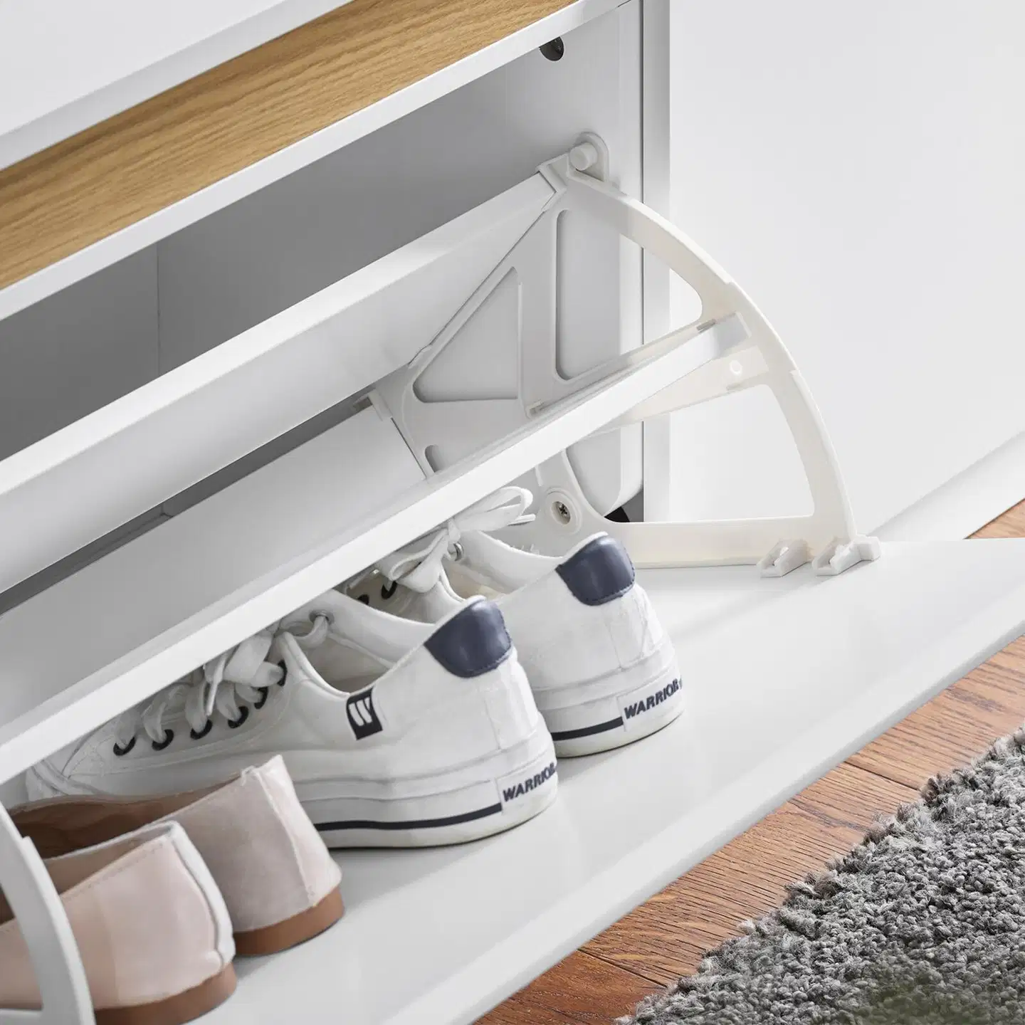 SoBuy kenkäkaappi valkoinen FSR171-W - 5