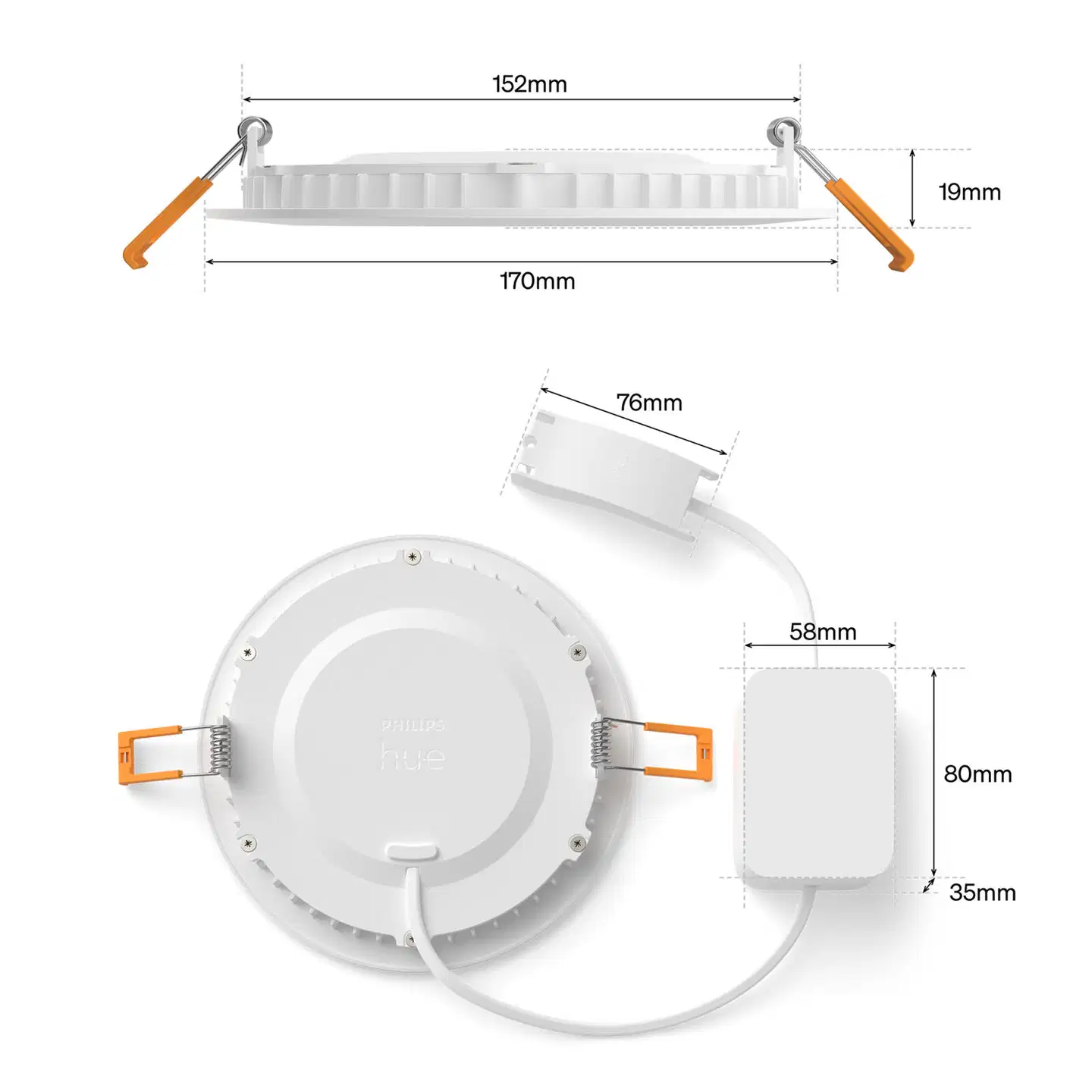 Philips Hue alasvalo 170mm valkoinen - 3