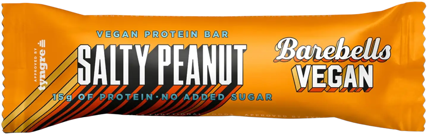 55g Barebells Vegan Salty Peanut proteiinipatukka