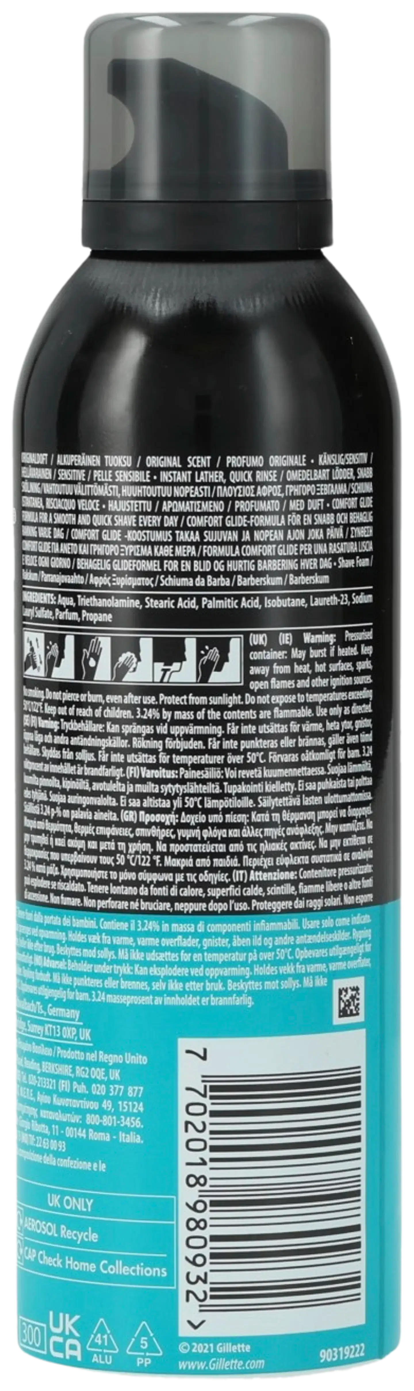 Gillette Shave Foam parranajovaahto 200 ml sensitive - 2