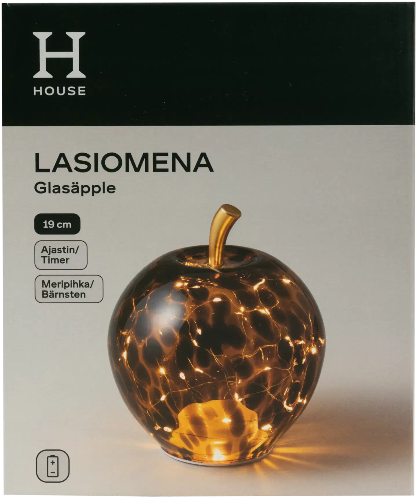 House Led-lasiomena 19 cm, meripihka - 1