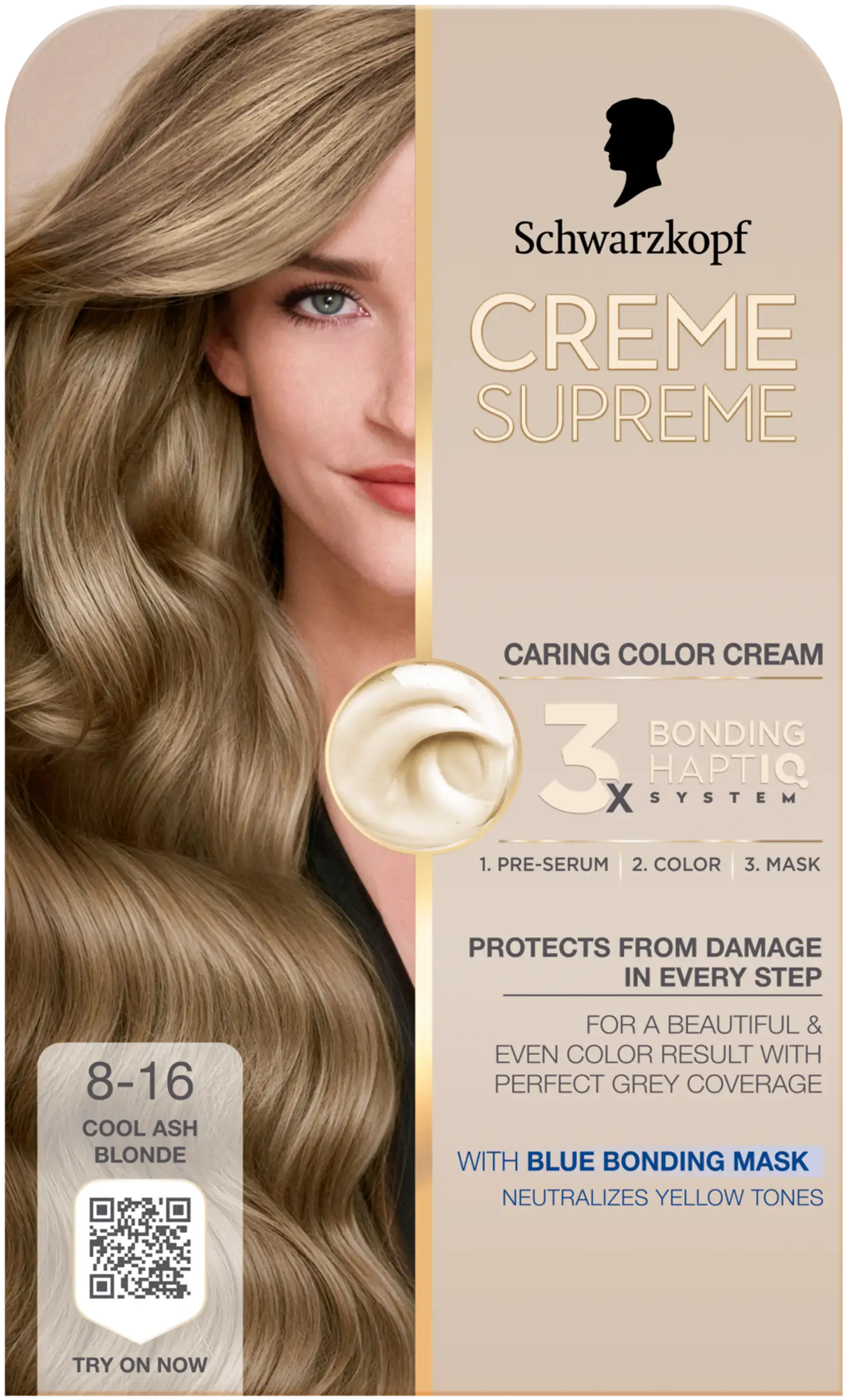 Creme Supreme 8-16 Luonnollinen Tuhkanvaalea