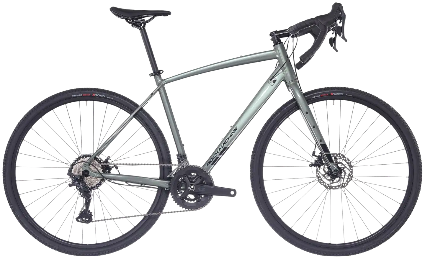 Rock Machine Lukk 40 28" Gravelpyörä 20 vaihdetta runko XL vihreä