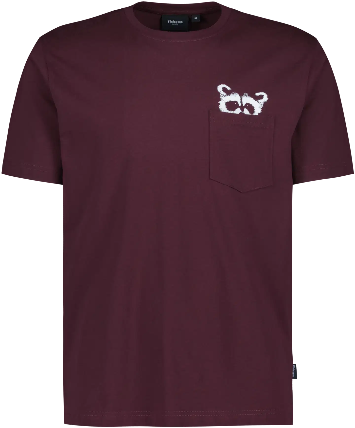 Finlayson miesten t-paita Pesue tasku - Wine - 1