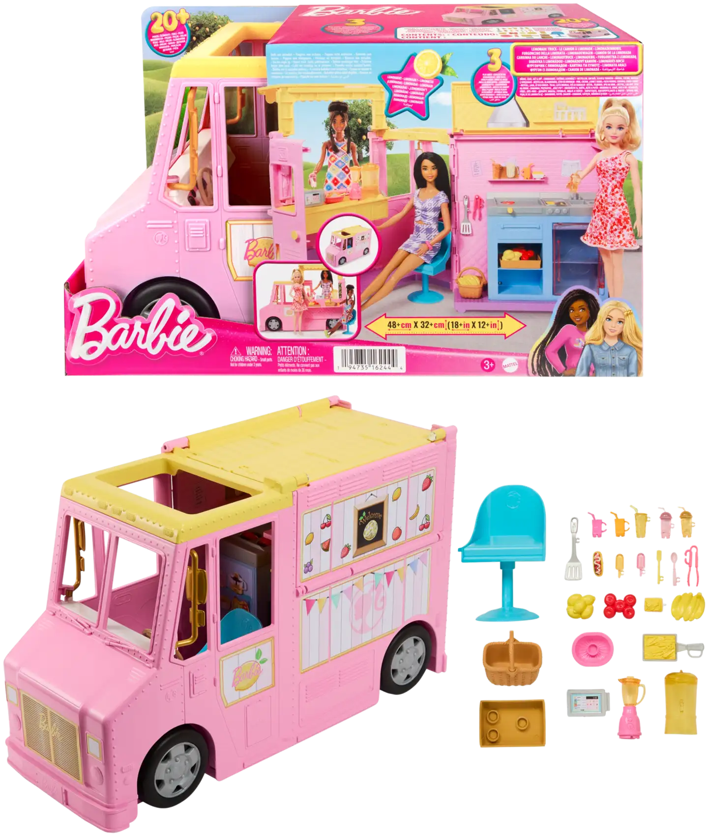 Barbie Lemonade Truck -leikkisetti - 1