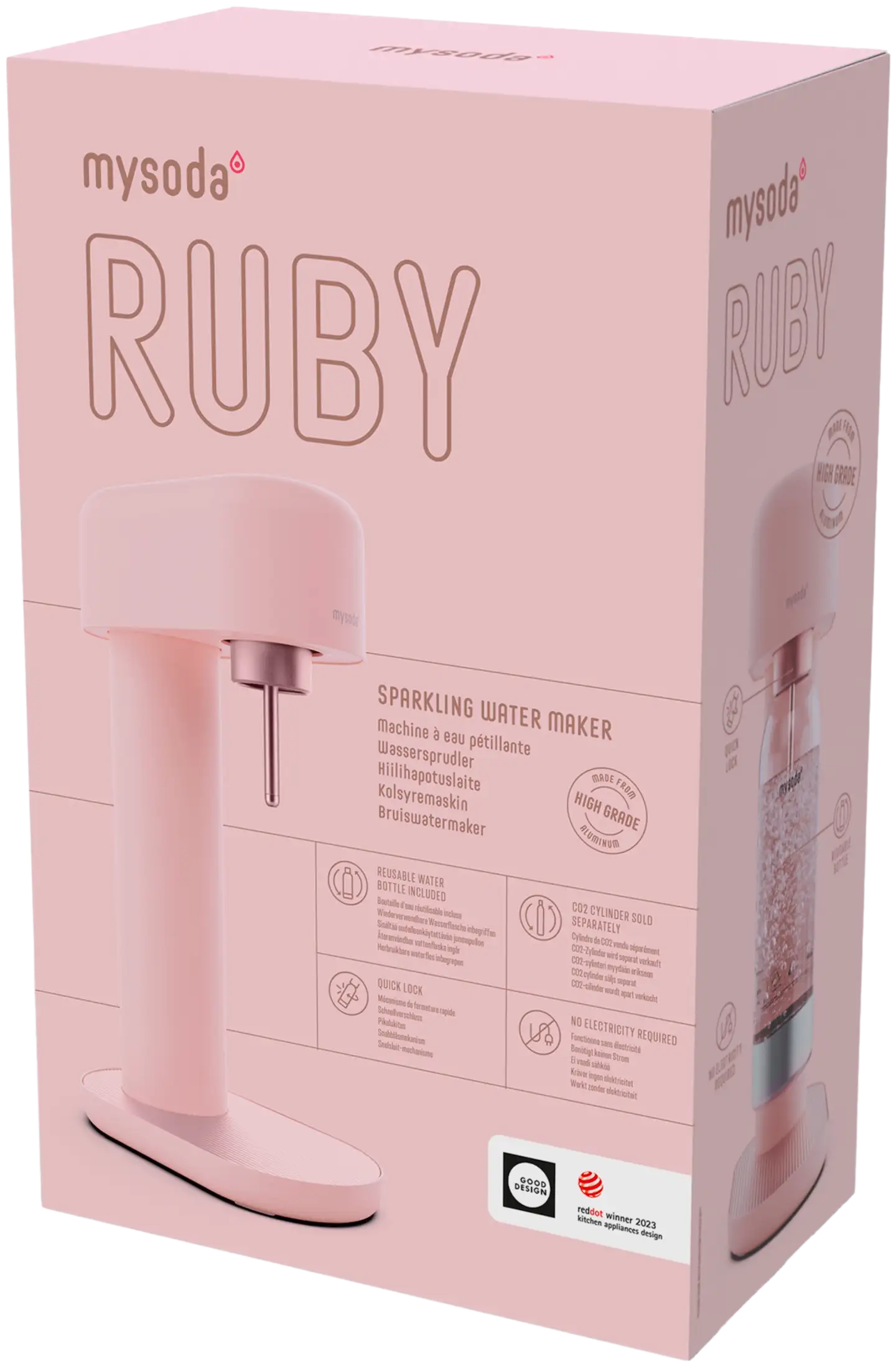 Mysoda Ruby 2 Pink -hiilihapotuslaite - 4