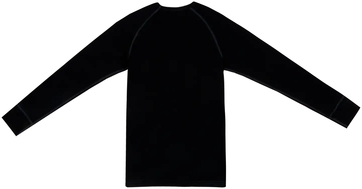 House lasten pitkähihainen aluspaita merinovillaa 231H332540 - BLACK - 2