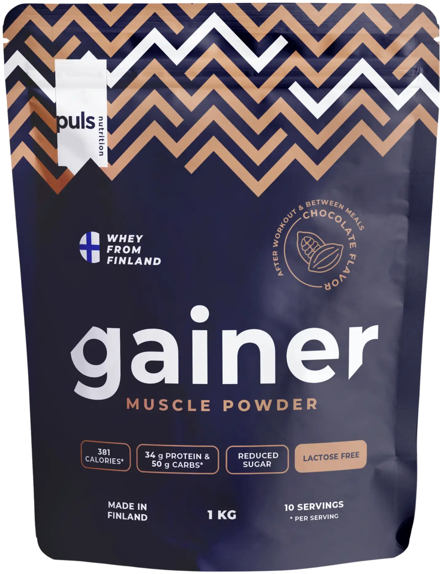 PULS Gainer muscle powder juomajauhe suklaa 1kg