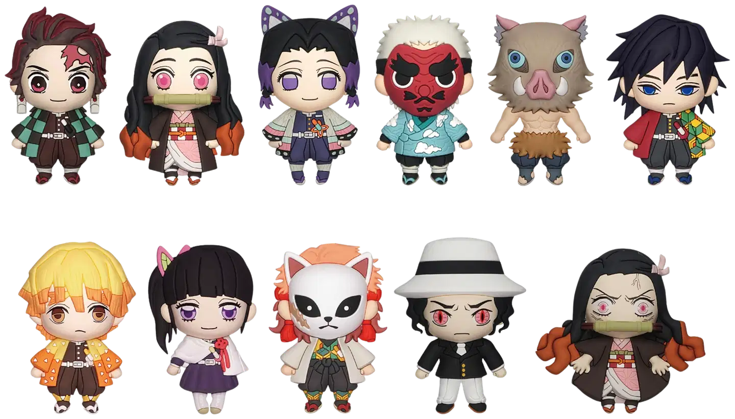 3D Demon Slayer Klipsihahmo (6,5cm) - 2