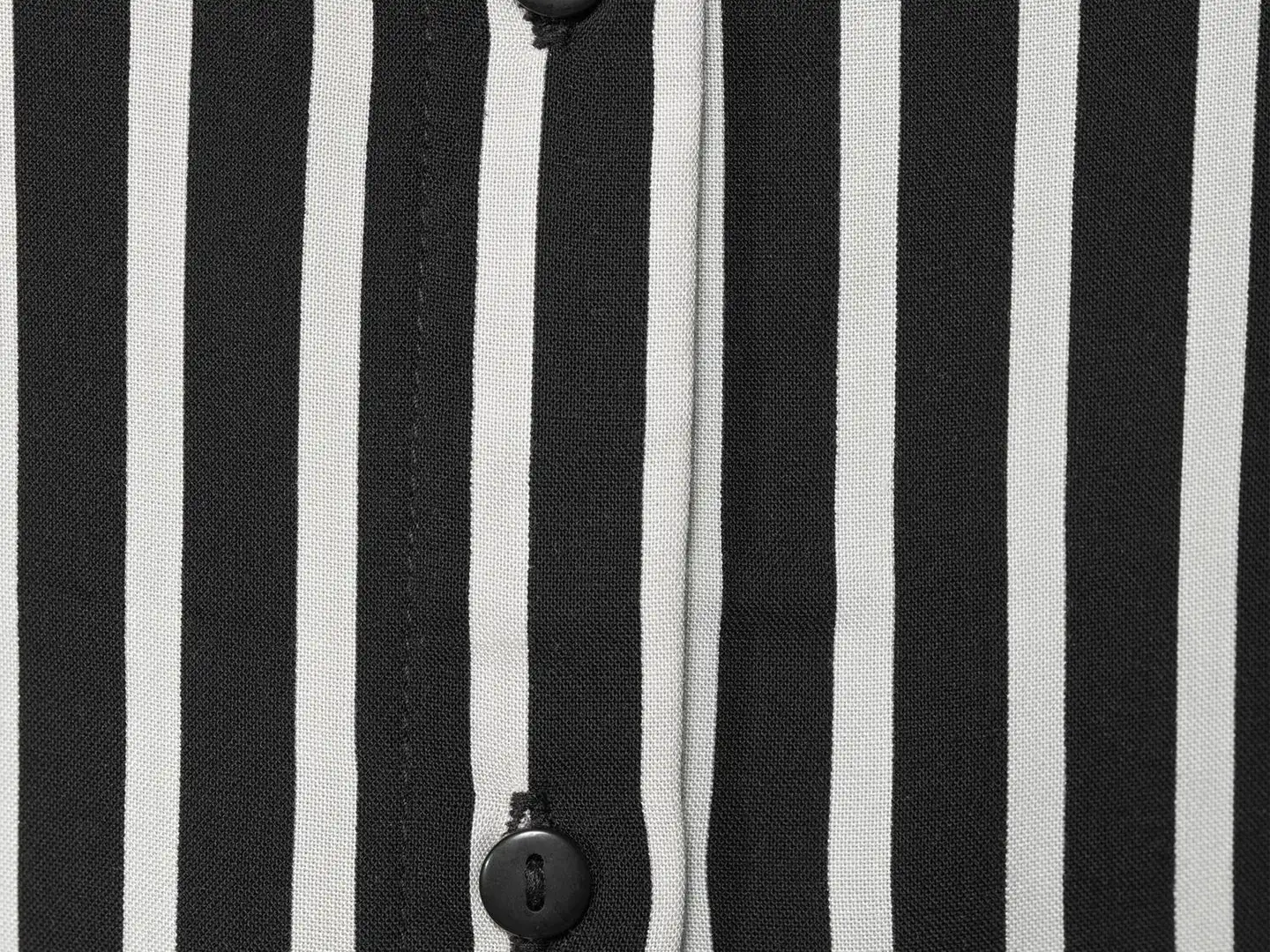 House naisten kauluspaita pitkä 228H260311 - Black white - 6