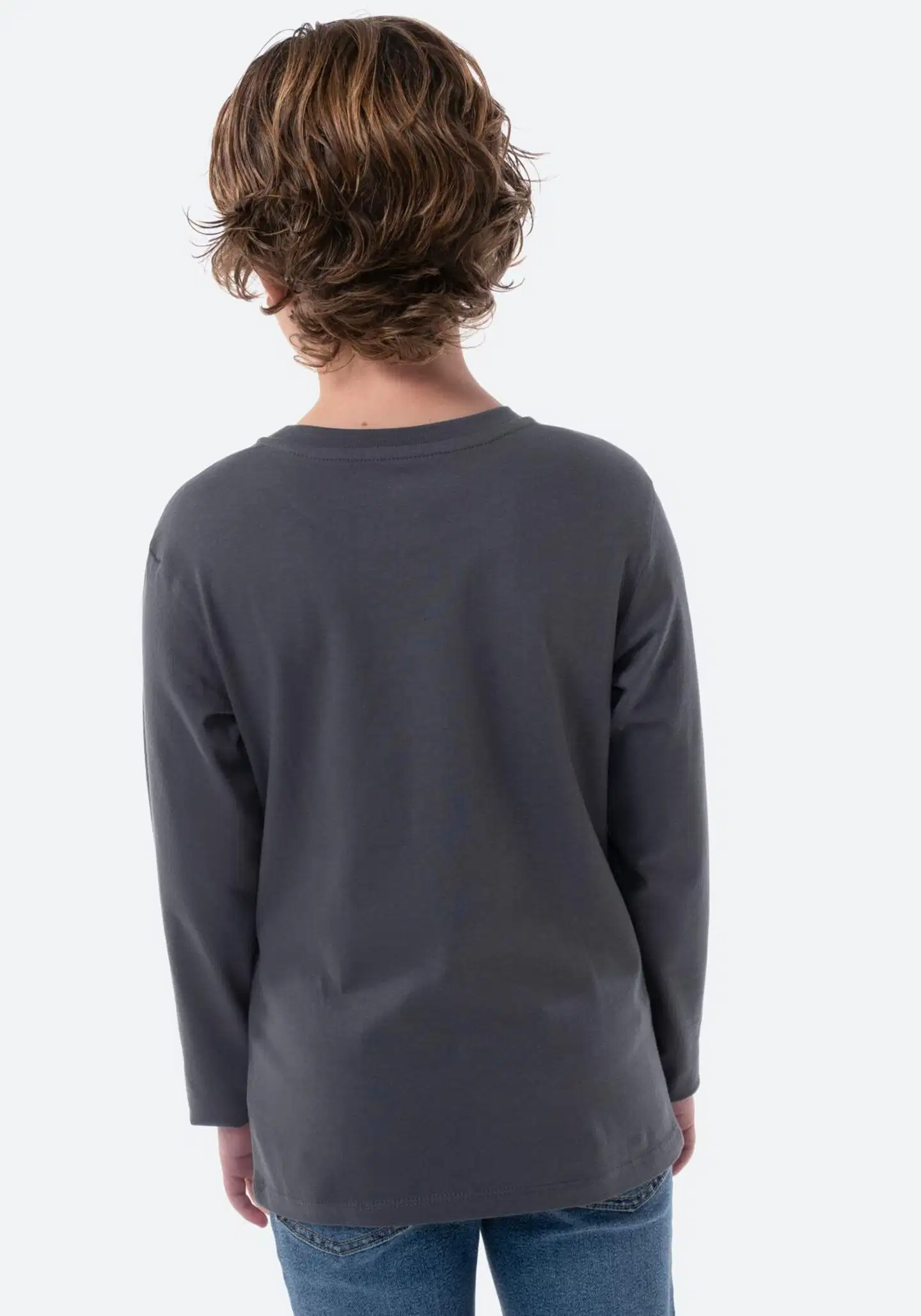 TEX BASIC lasten trikoopaita I994026 - Anthracite - 2