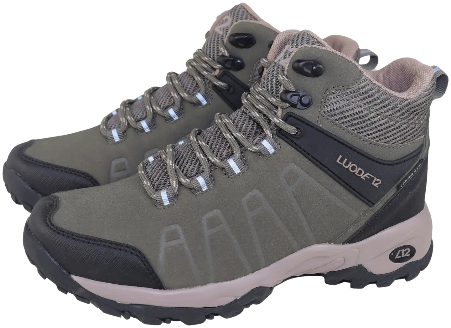 Luode12 naisten ulkoilukengät Brännskär Mid WP - Olive color combination - 1