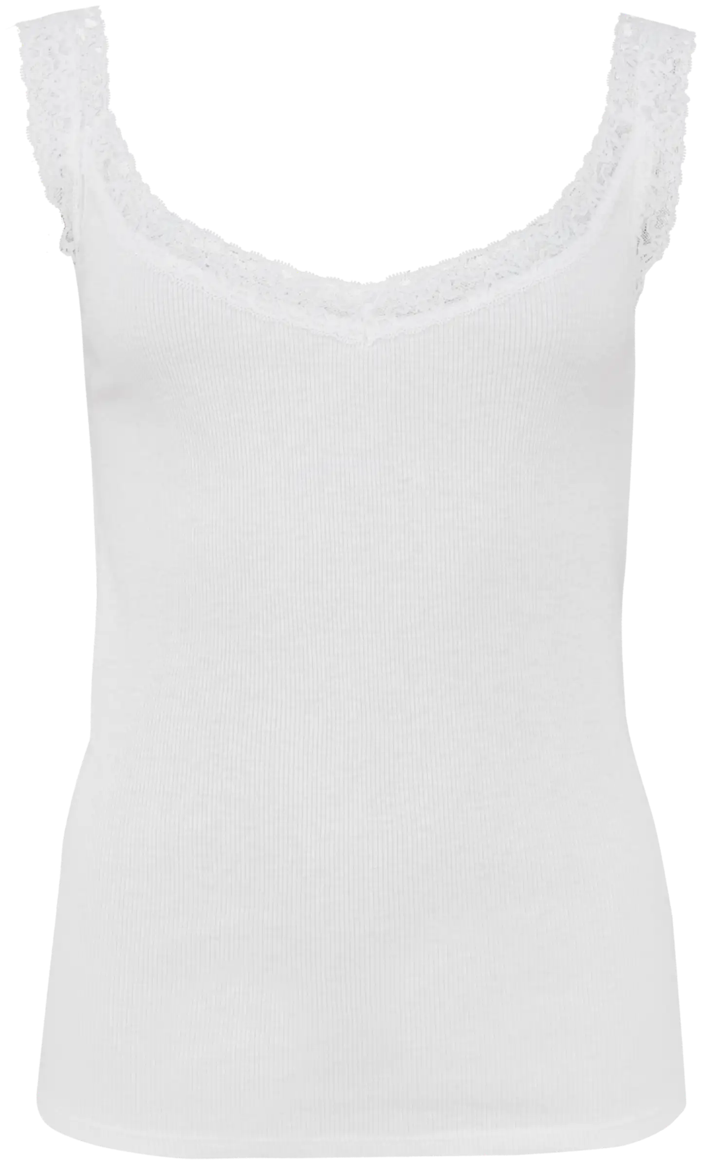 TEX naisten pitsitoppi I807430 - WHITE 1 - 1