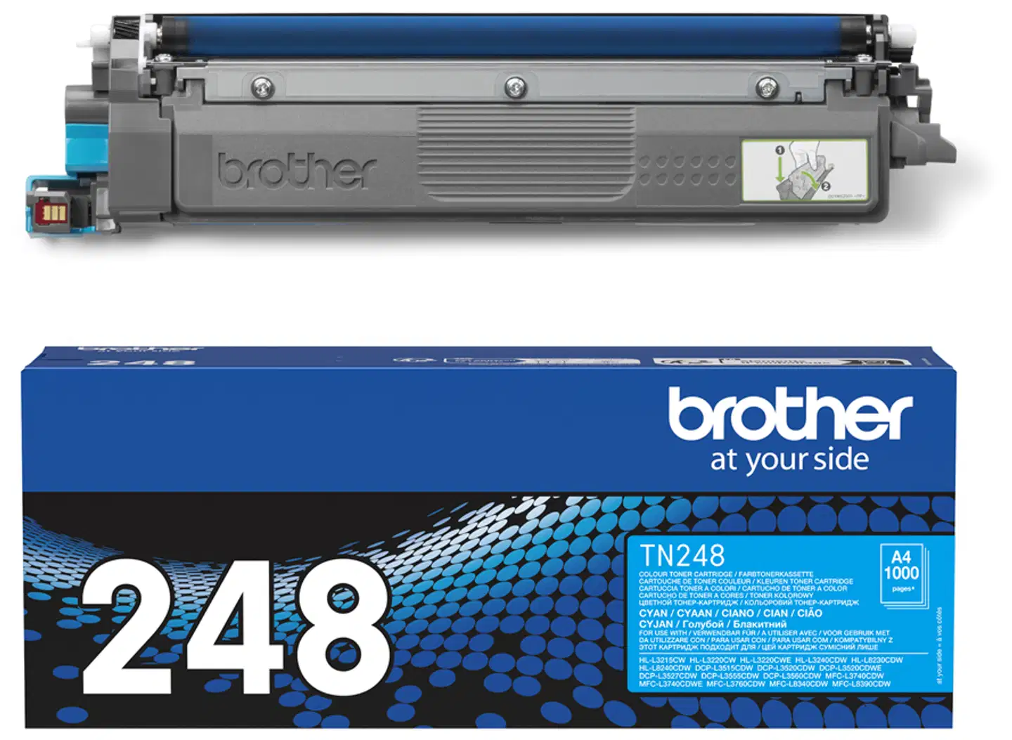 Brother laservärikasetti TN248C sininen - 4