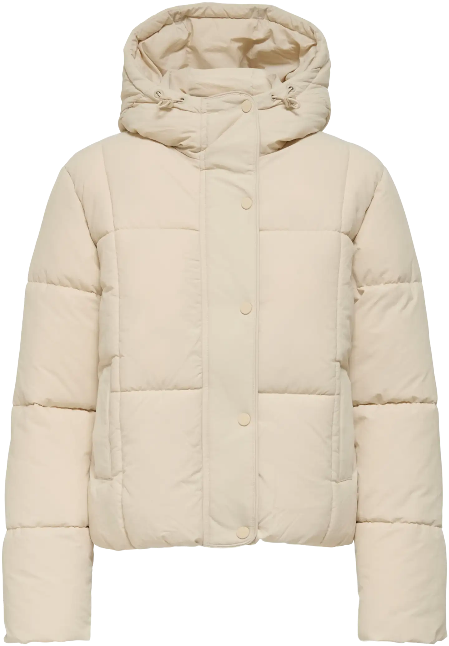 JDY naisten hupullinen puffer toppatakki Jdywonder - Moonbeam - 1