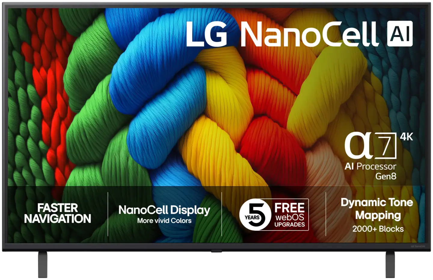 LG 43" 4K NanoCell Smart LED TV 43NANO80A6B - 1