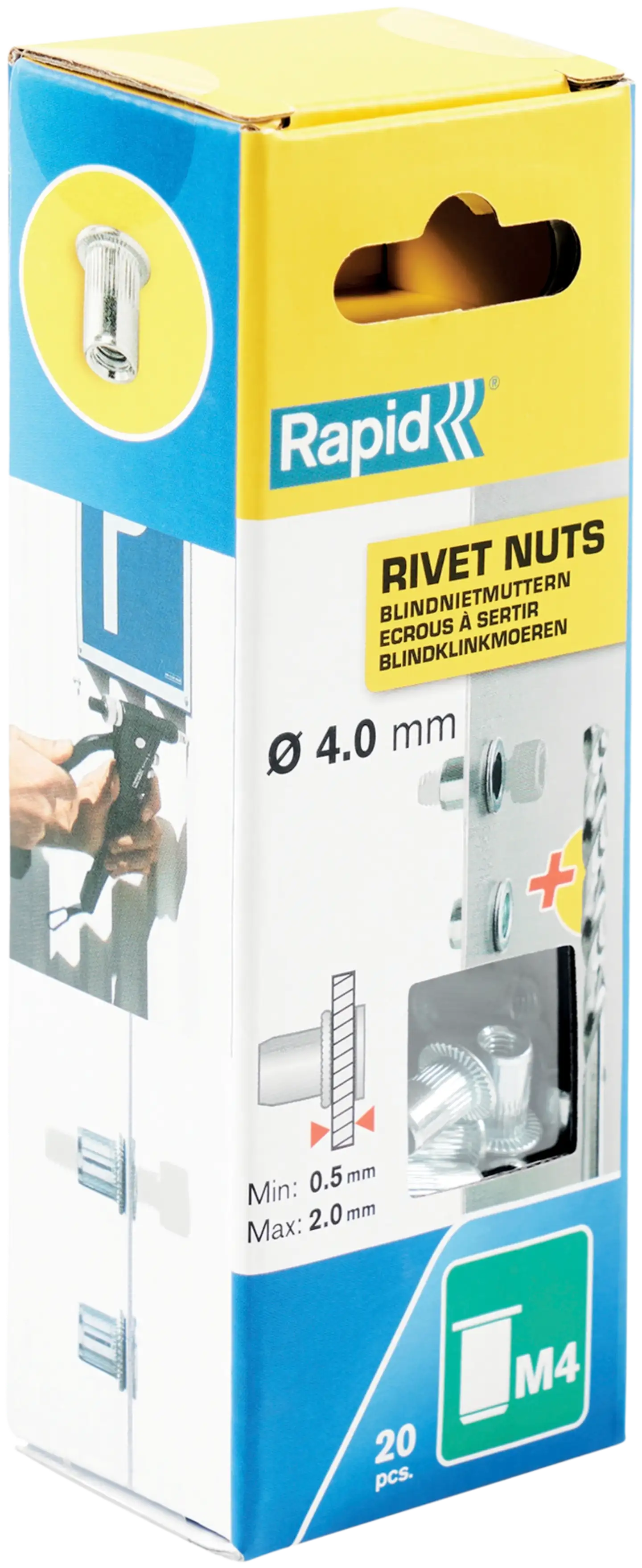 Niittimutteri Rapid M4 20 kpl RP110:lle