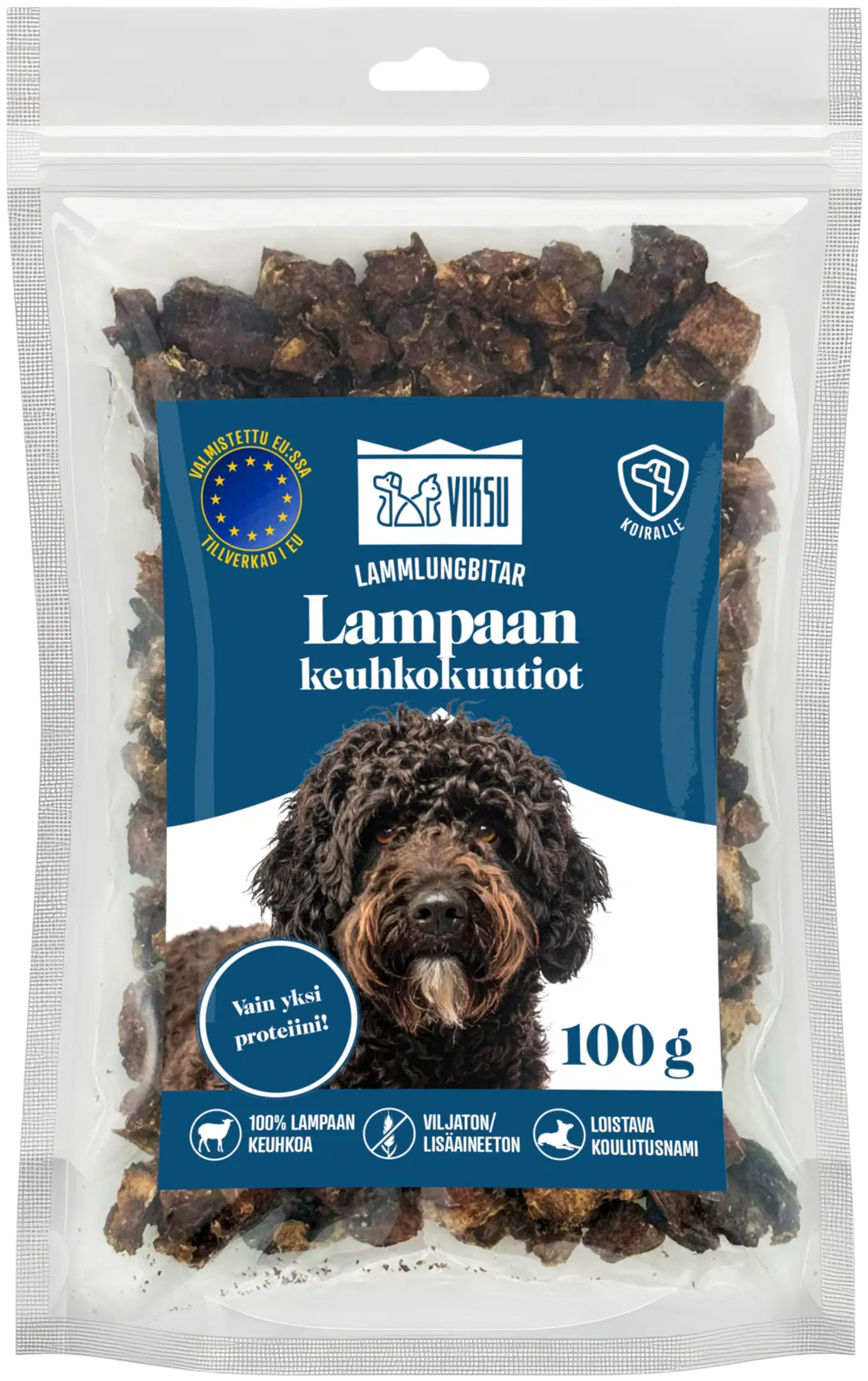 Viksu lampaan keuhkokuutiot koiralle 100g