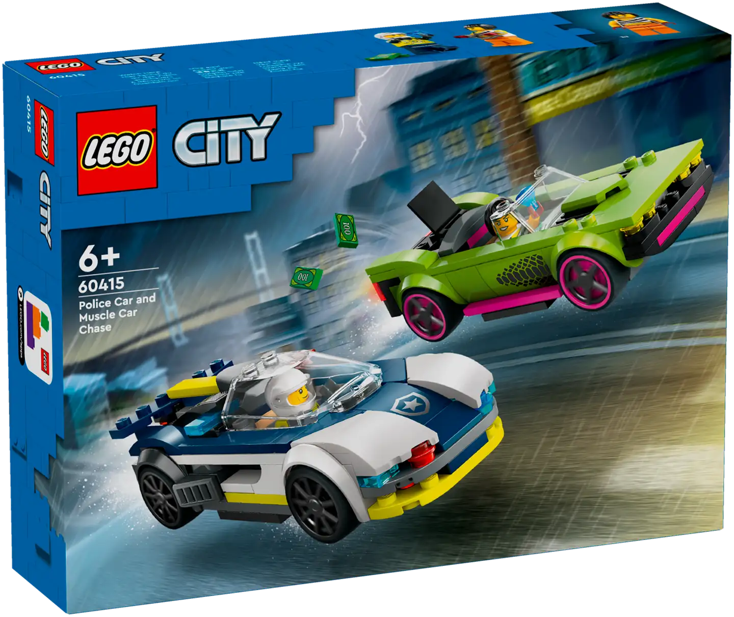 LEGO City Police 60415 Poliisiauto ja muskeliauton takaa-ajo - 1