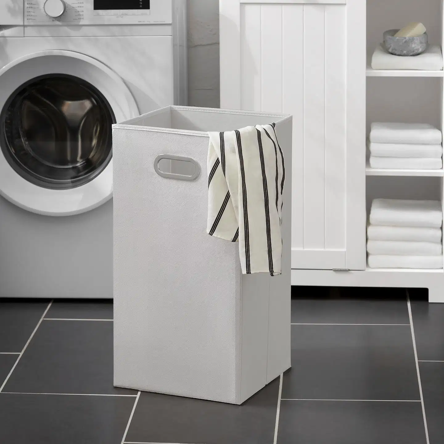 SoBuy kylpyhuonekaappi valkoinen BZR104-W - 4