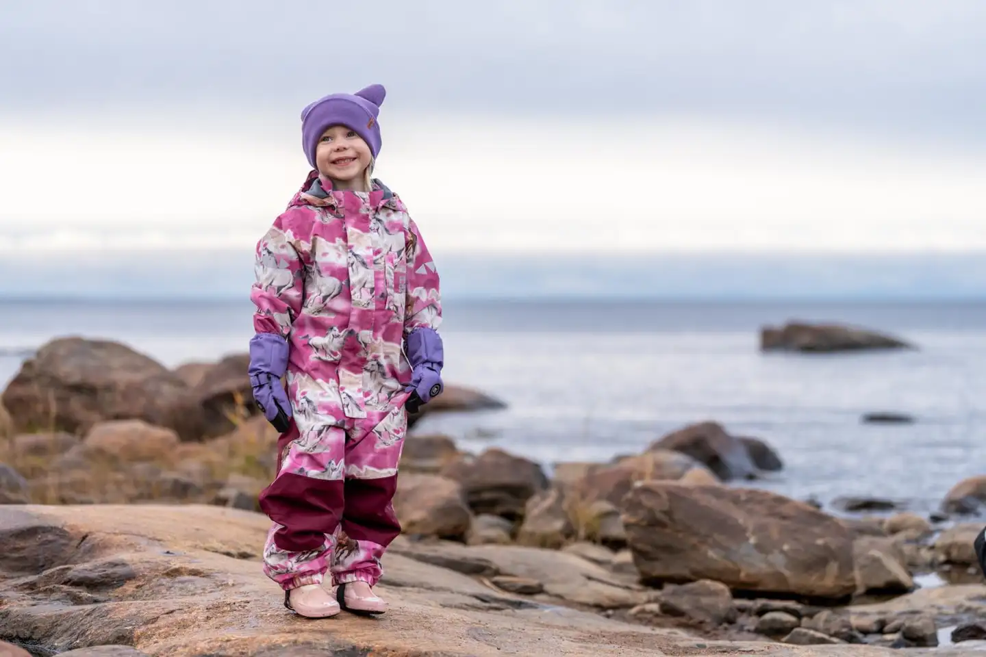 HC Outwear lasten välikausihaalari Joyce - 66 Soft Berry - 4