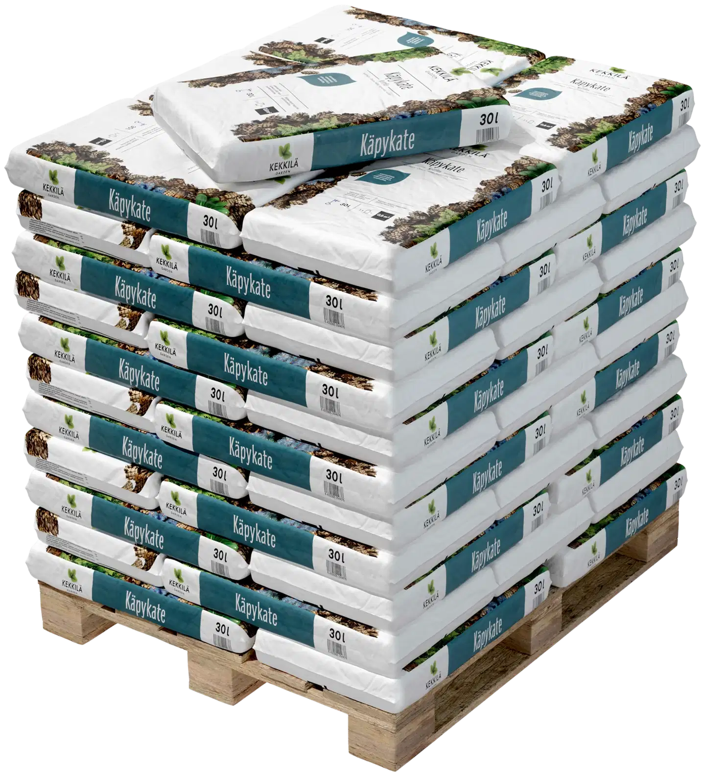 Kekkilä Käpykate 30 l, lava 50 säkkiä - 1