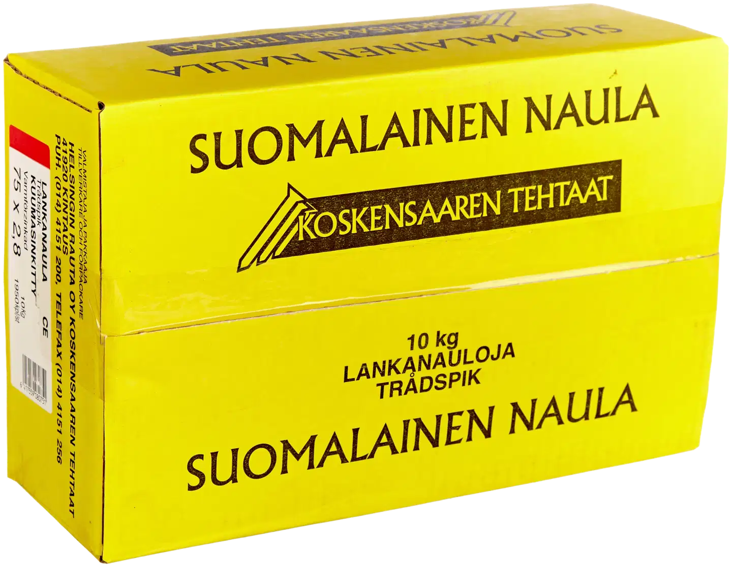 Koskensaaren Tehtaat Lankanaula kuumasink. 10kg 75x2,8mm - 1