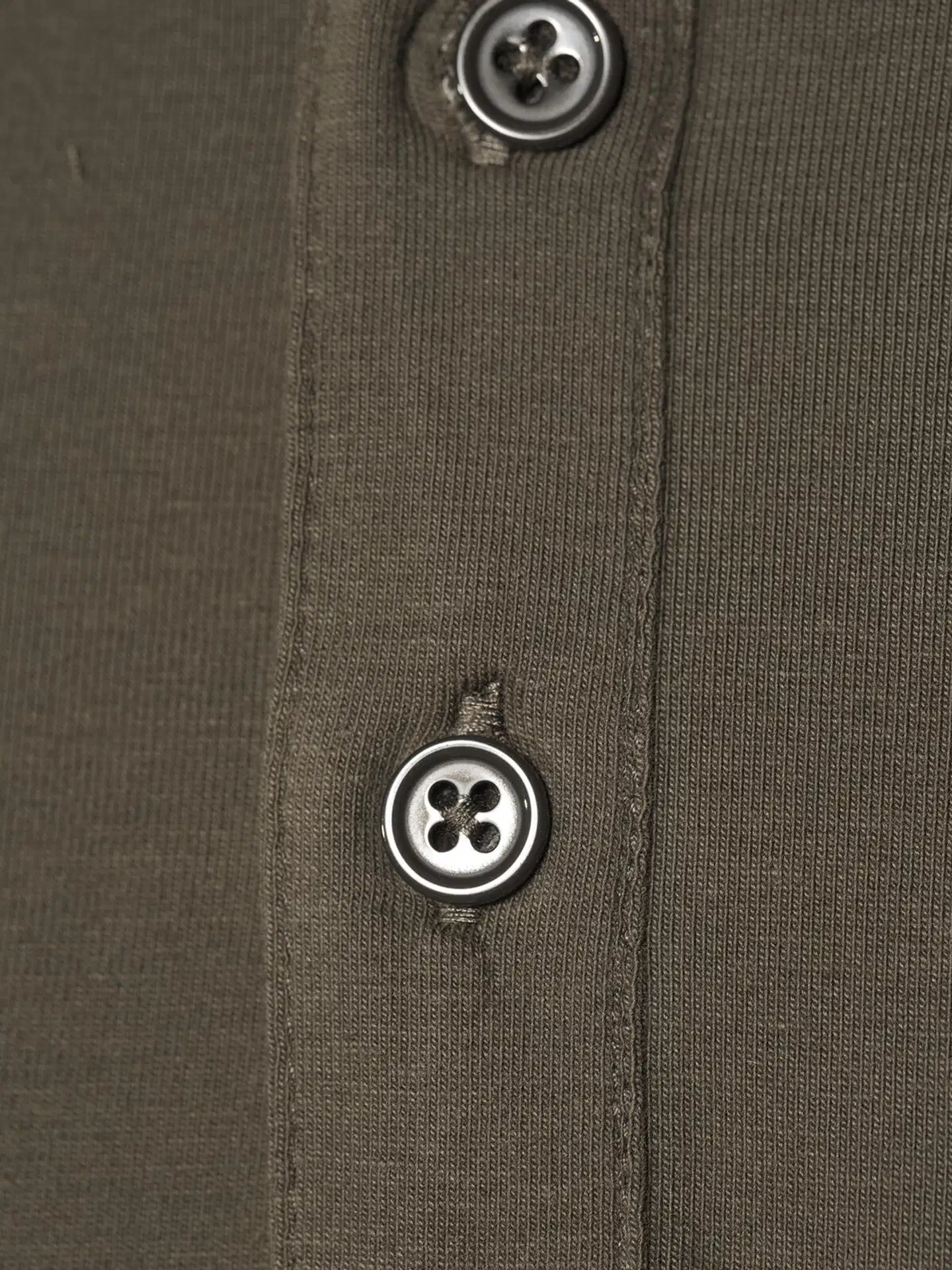 House miesten trikoopusero henley-pääntiellä 195HB28251 - Black olive - 5