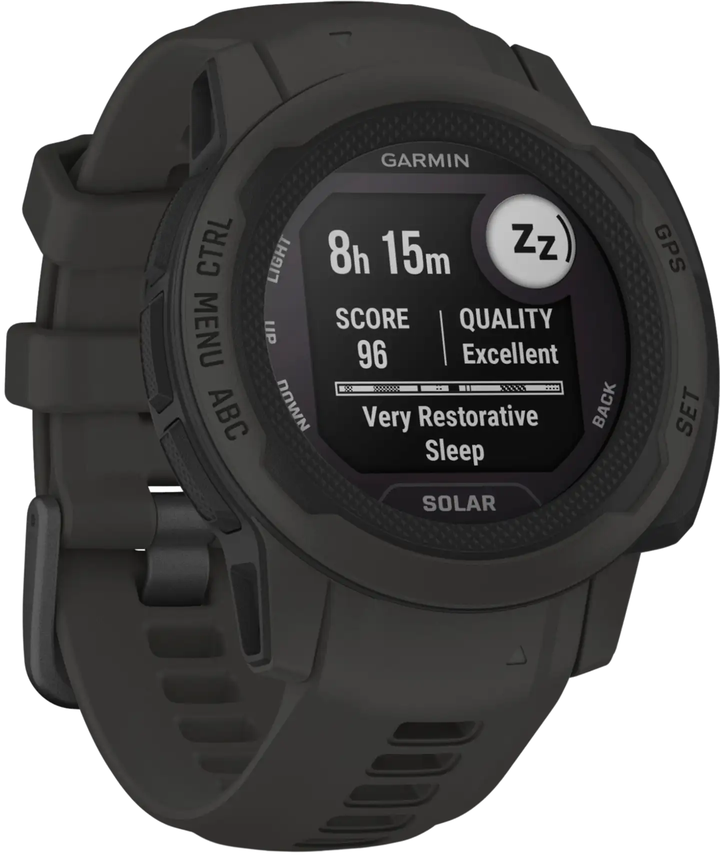 Garmin Instinct 2s solar multisport GPS kello, tummanharmaa - 6