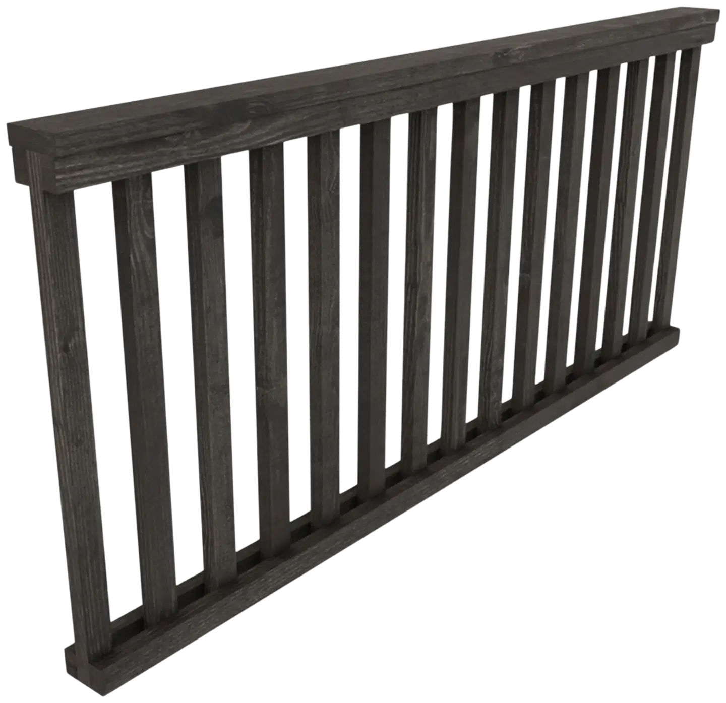 Miljöörakennus aitaelementti pysty rima, gh, 180x80x9,5 - 1