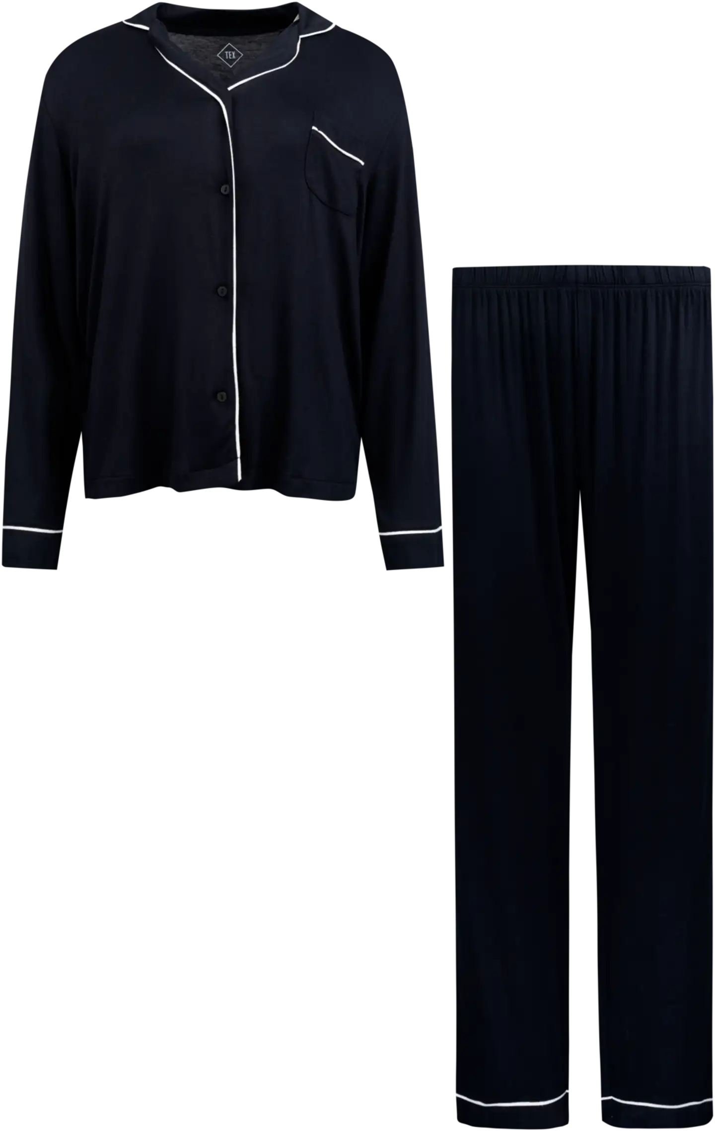 TEX naisten pyjama I982704 - BLACK 1 - 1