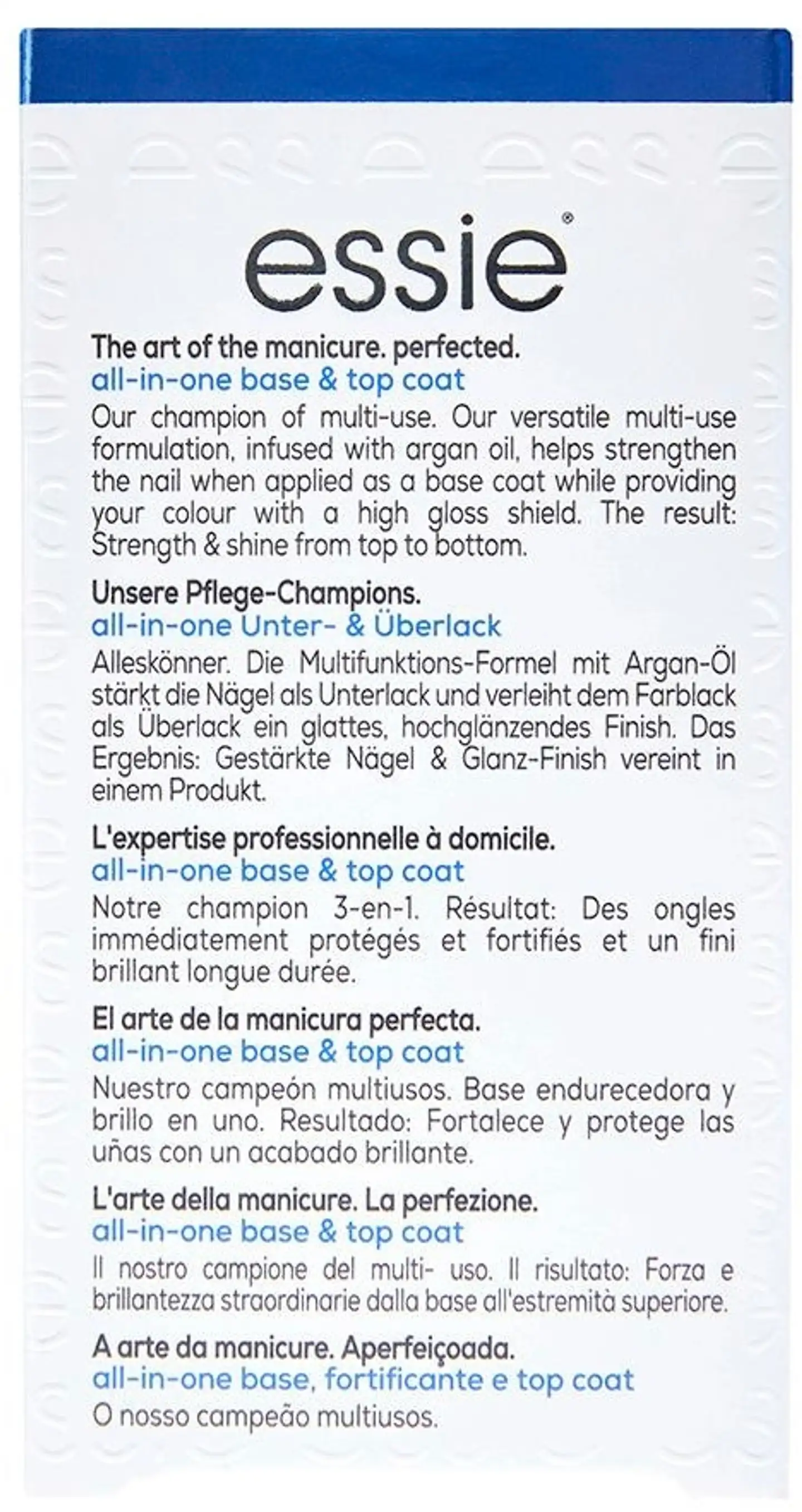 essie All-in-One -kynsihoitotuote 13,5ml - 10