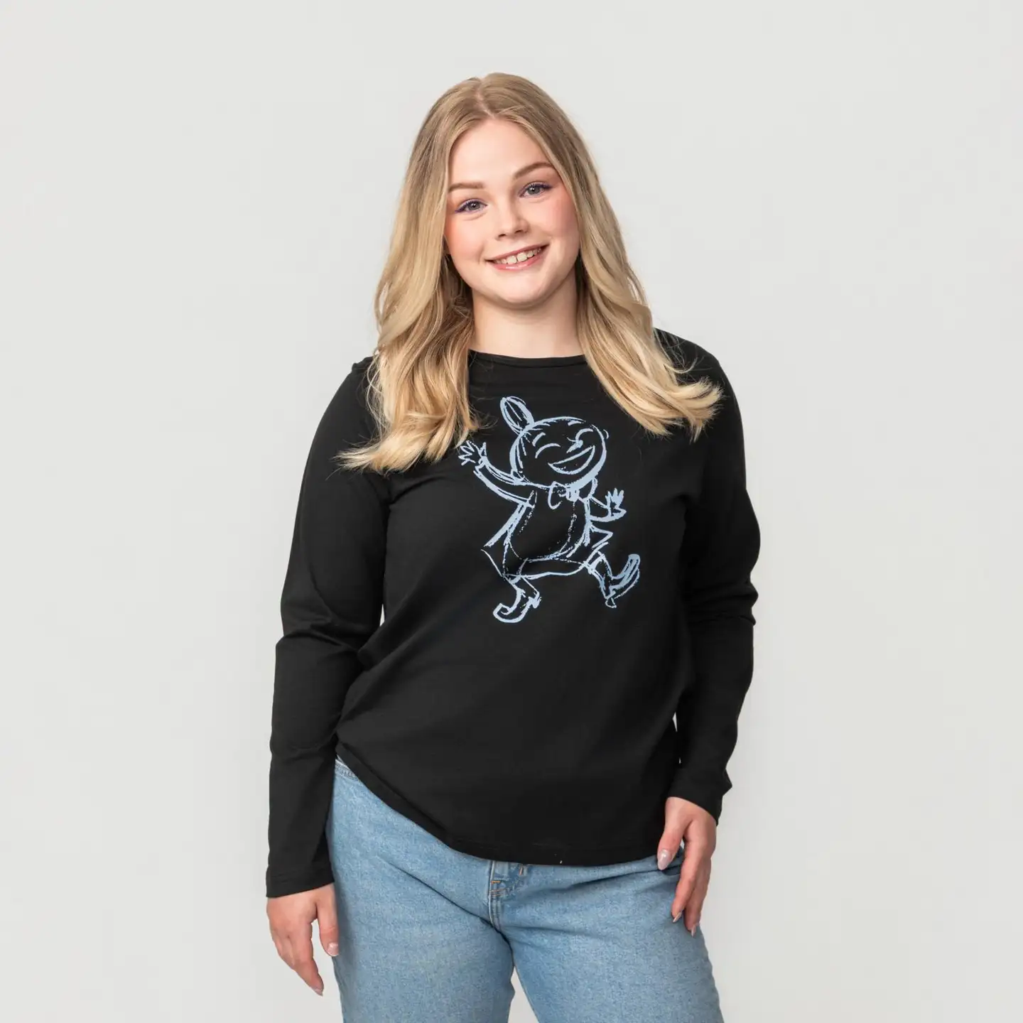 Moomin by Martinex naisten paita Elena Sketch My 589082 - MUSTA - 2