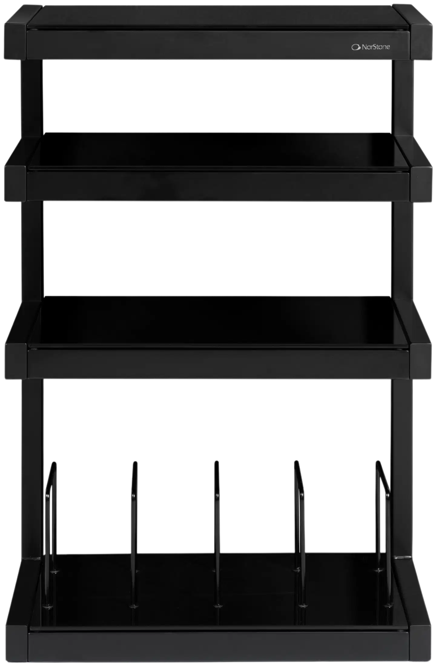 Norstone Esse HiFi Vinyl -levysoitin- ja vinyylikaluste satiinimusta/musta - 3