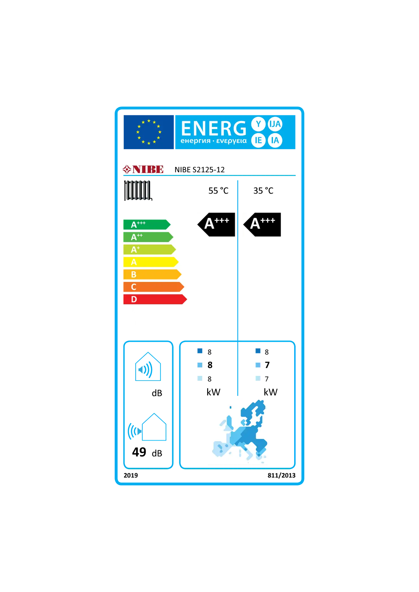 Nibe ilma-vesilämpöpumppu S2125-12 - 2