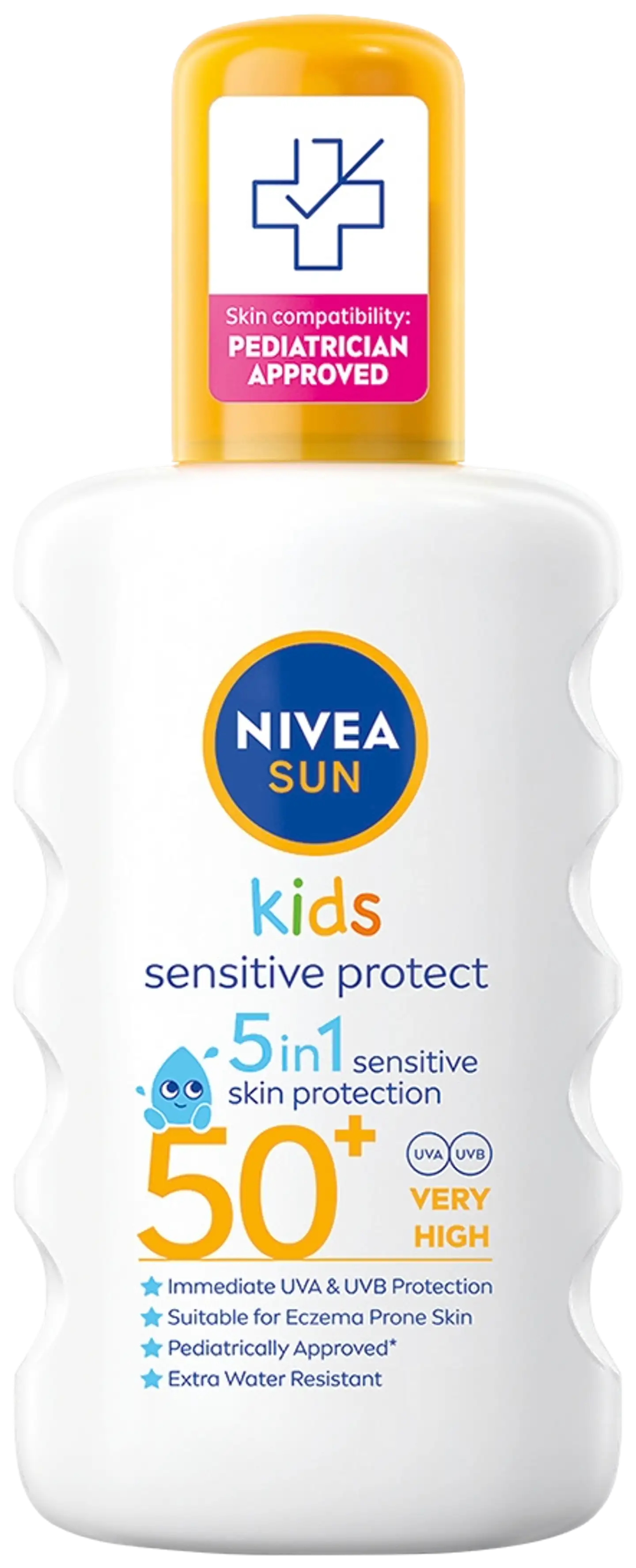 NIVEA SUN 200ml Kids Sensitive Protect Sun Spray SK50+ -aurinkosuojasuihke