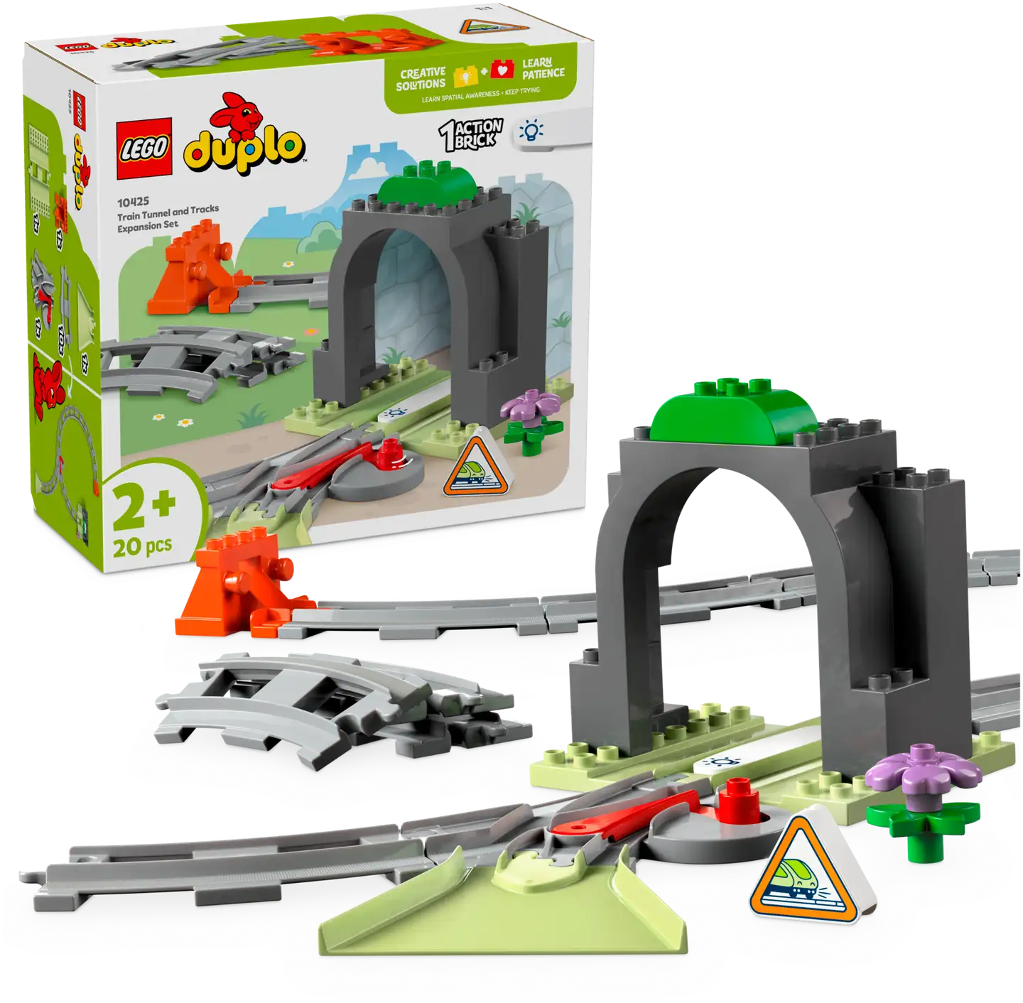 LEGO® DUPLO Town 10425 Tunneli ja raiteet ‑laajennussarja - 1