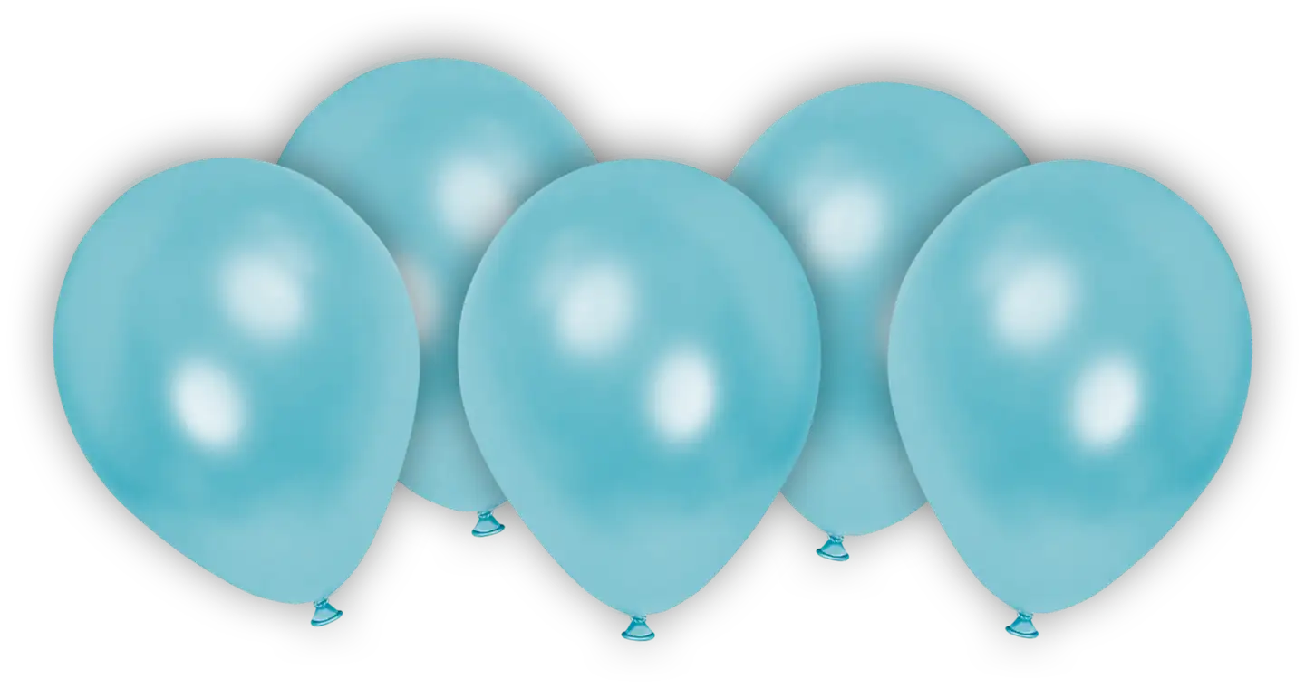 Decorata Party Ilmapallo metalli vaaleansininen 8kpl