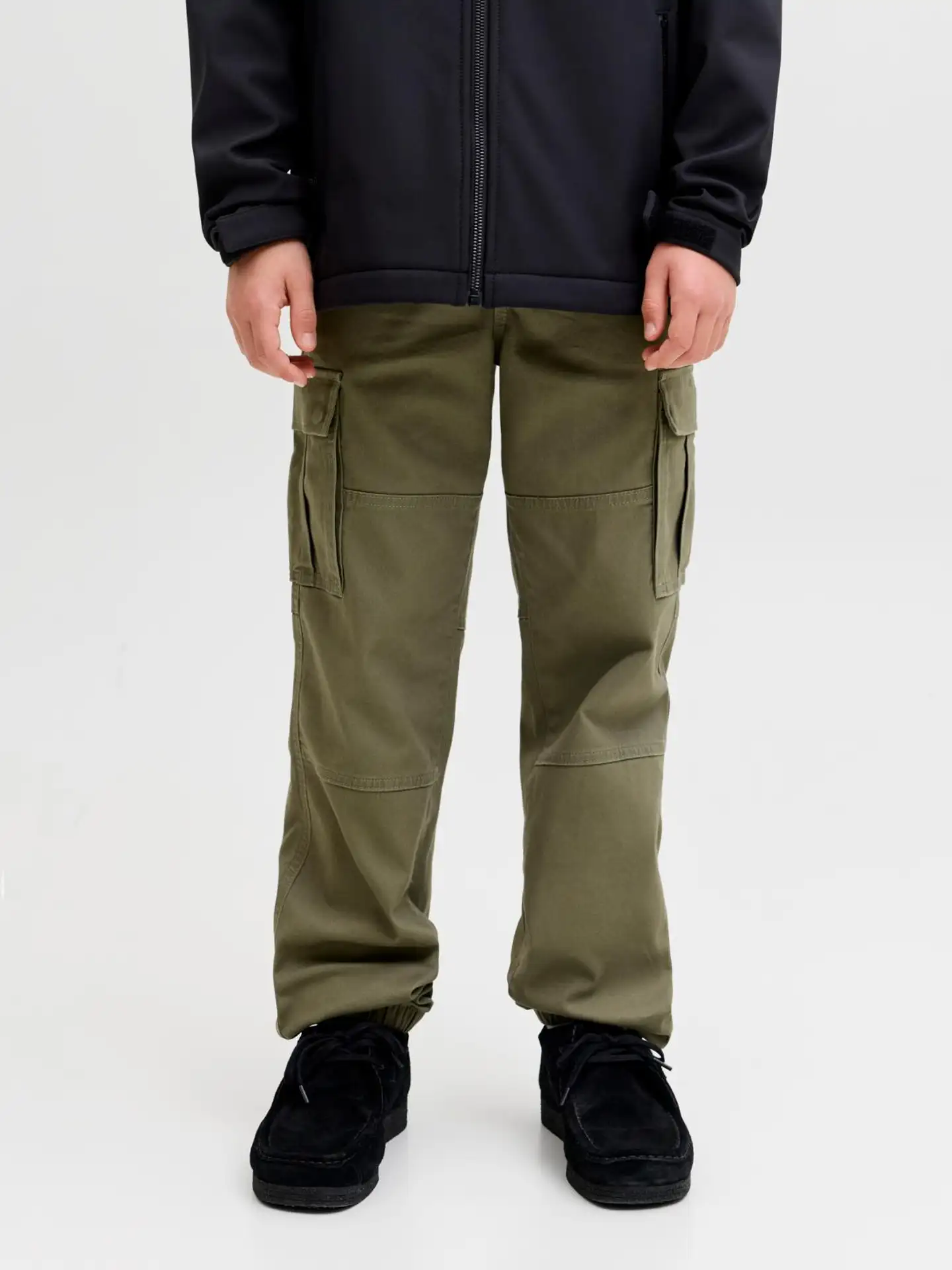 JJ REBEL JUNIOR lasten cargohousut - Olive Night - 6