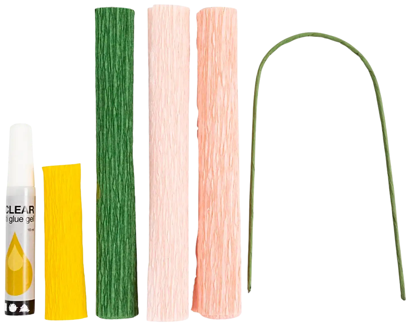 Creativ Company askartelusetti mini kreppipaperi, pioni - 3