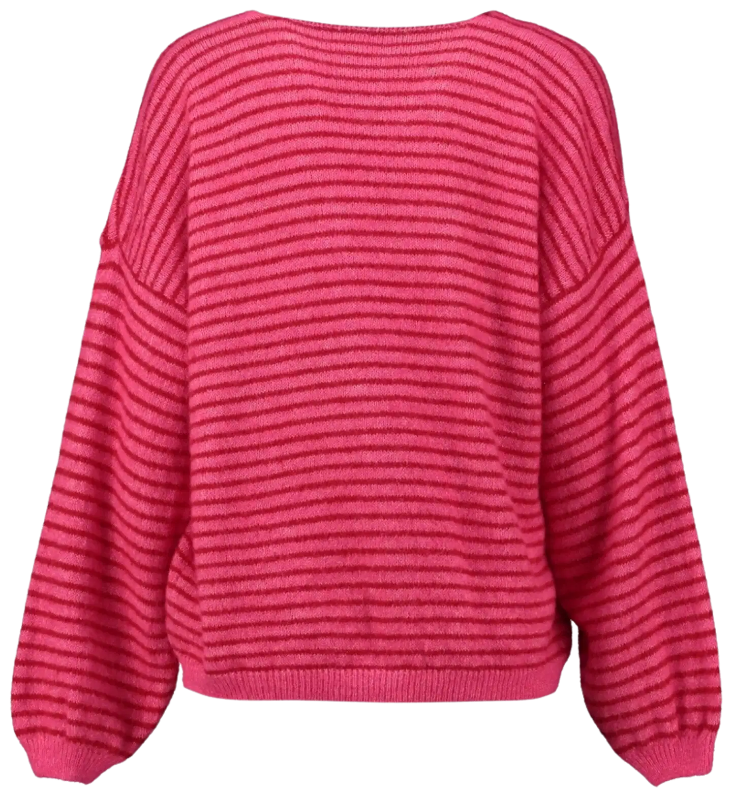 Hailys naisten neuletakki Ir44ina - pink/red stripe - 3