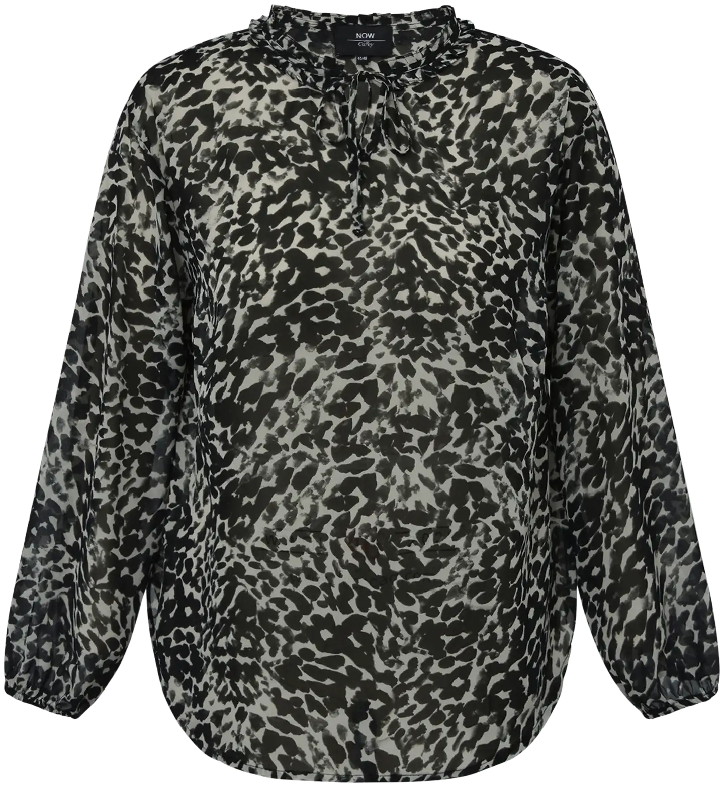 Now Curvy naisten kuosillinen pusero 119351, D-mitoitus - Printet - 1