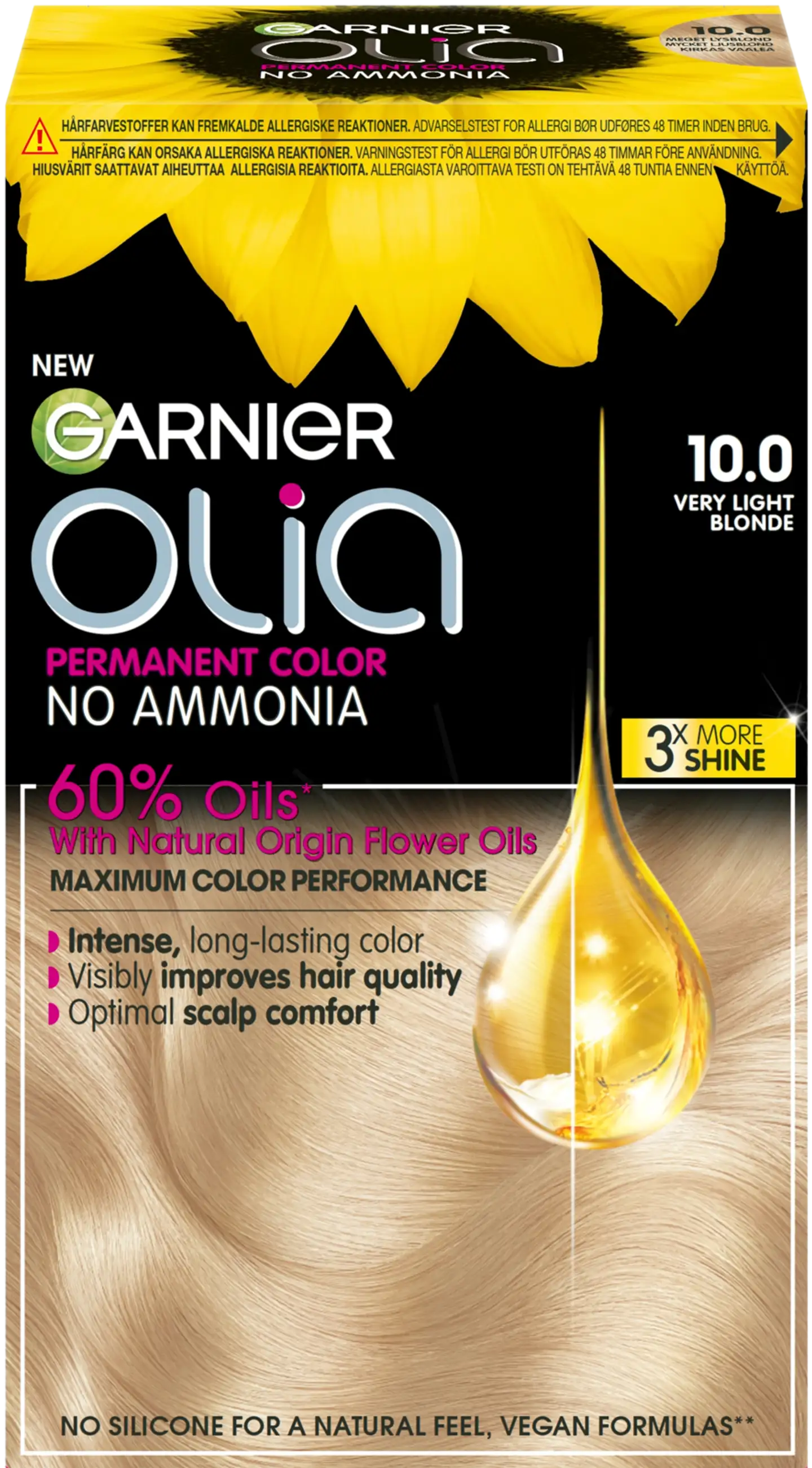 Garnier Olia 10.0 Very Light Blonde kestoväri 174ml - 1