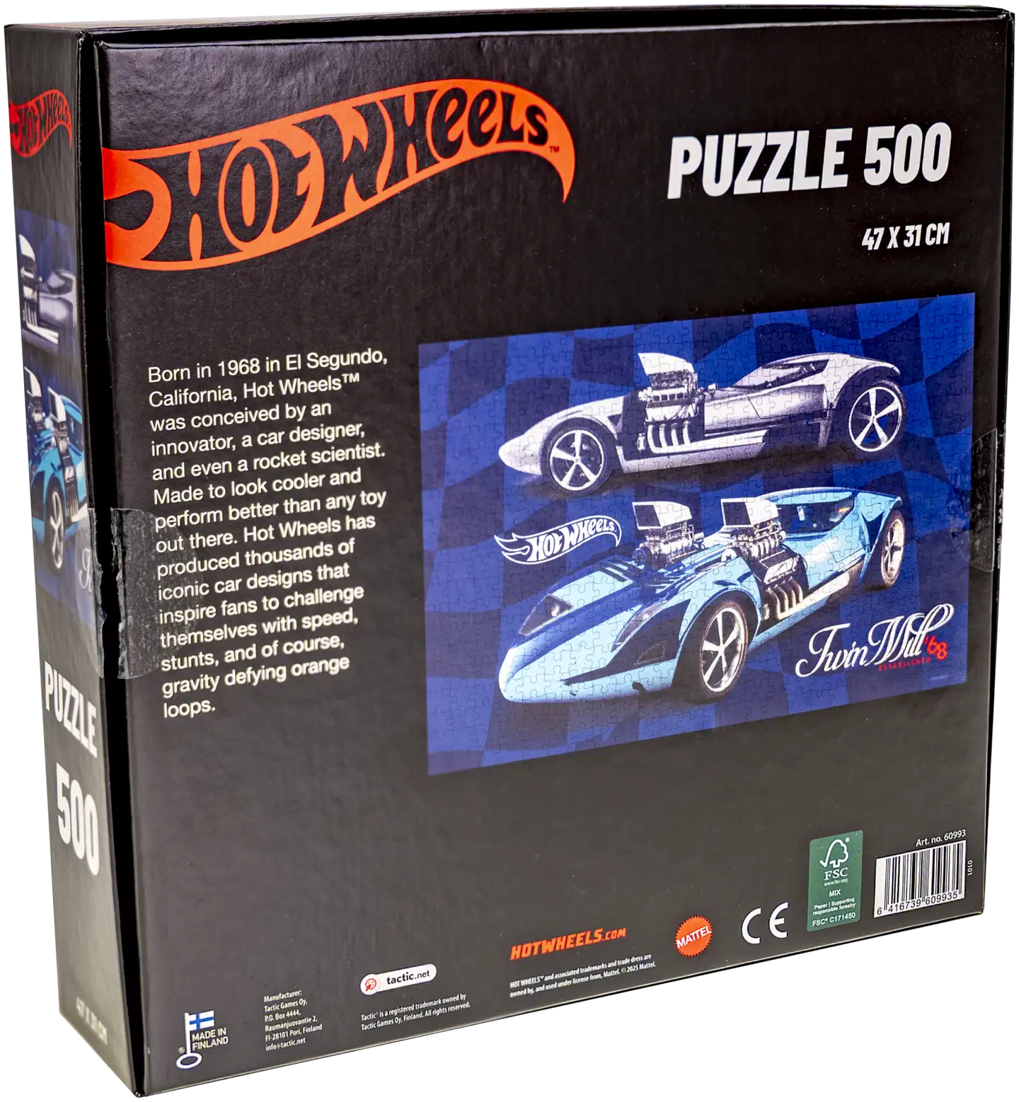 Tactic Palapeli Hot Wheels Twin Mill 500 palaa - 5