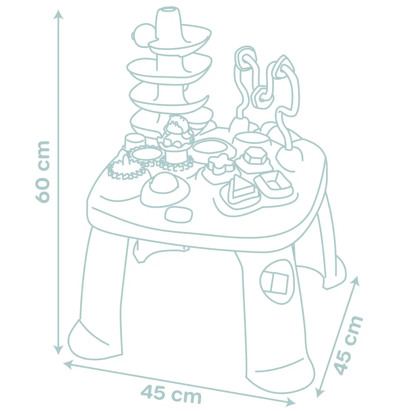 Little Smoby Activity Table, leikkipöytä pienokaisille - 4